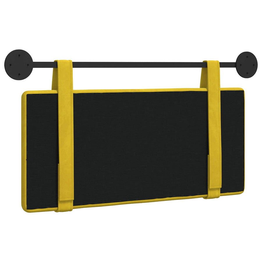 Hangend Hoofdeinde Wandgemonteerd Geel 90 x 55 x 5 cm Fluweel