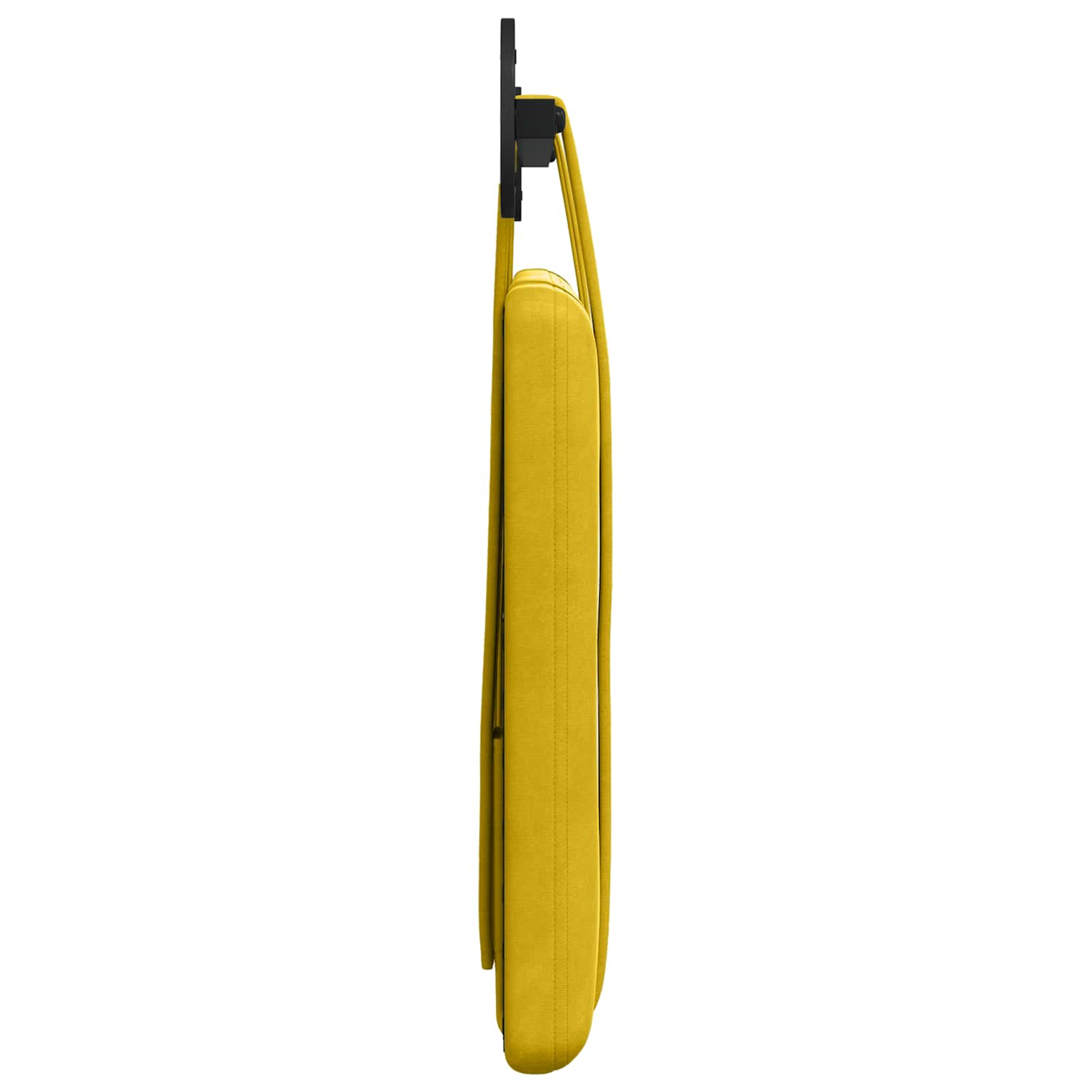 Hangend Hoofdeinde Wandgemonteerd Geel 90 x 55 x 5 cm Fluweel