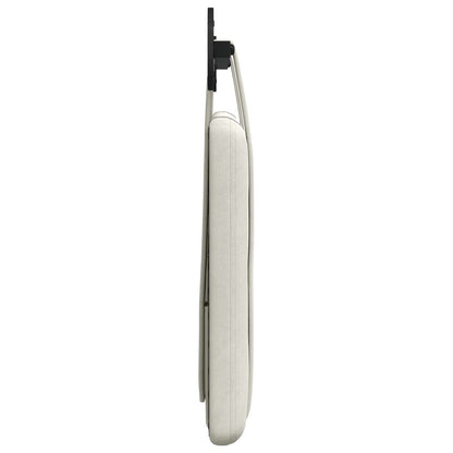 Hangend Hoofdeinde Wandgemonteerd Crème 90 x 55 x 5 cm Fluweel