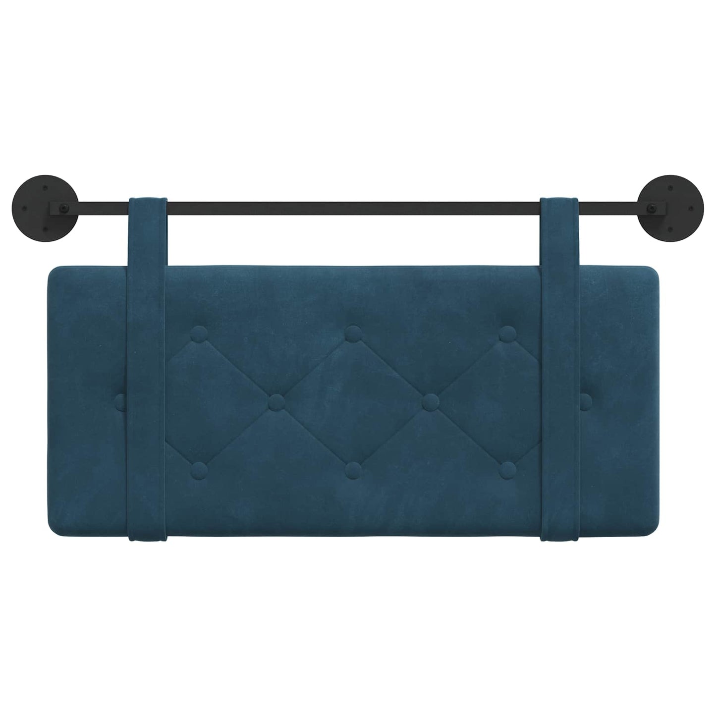 Hangend Hoofdeinde Wandgemonteerd Blauw 90 x 55 x 5 cm Fluweel