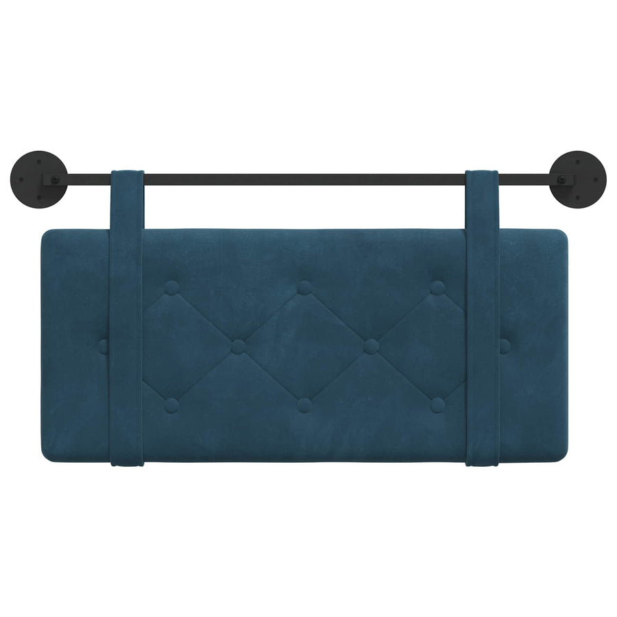 Hangend Hoofdeinde Wandgemonteerd Blauw 90 x 55 x 5 cm Fluweel