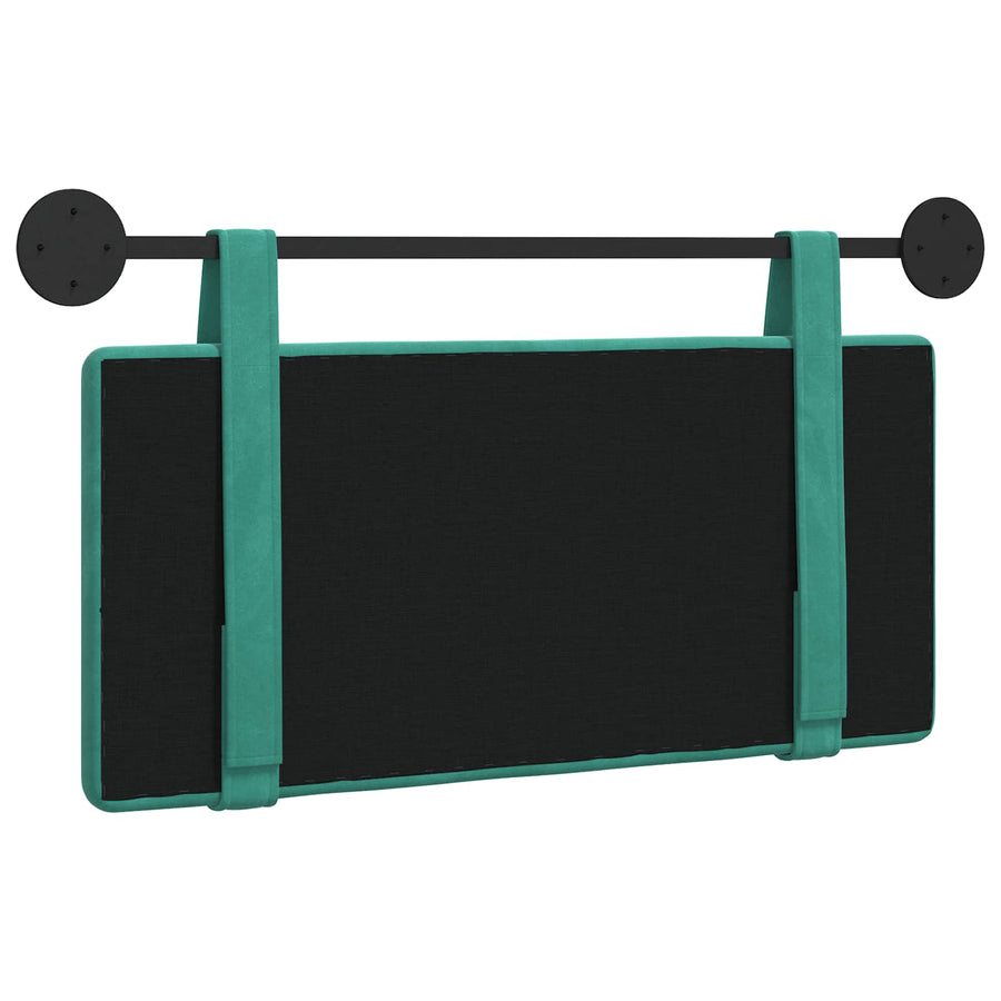 Hangend Hoofdeinde Turquoise 90 x 55 x 5 cm Fluweel