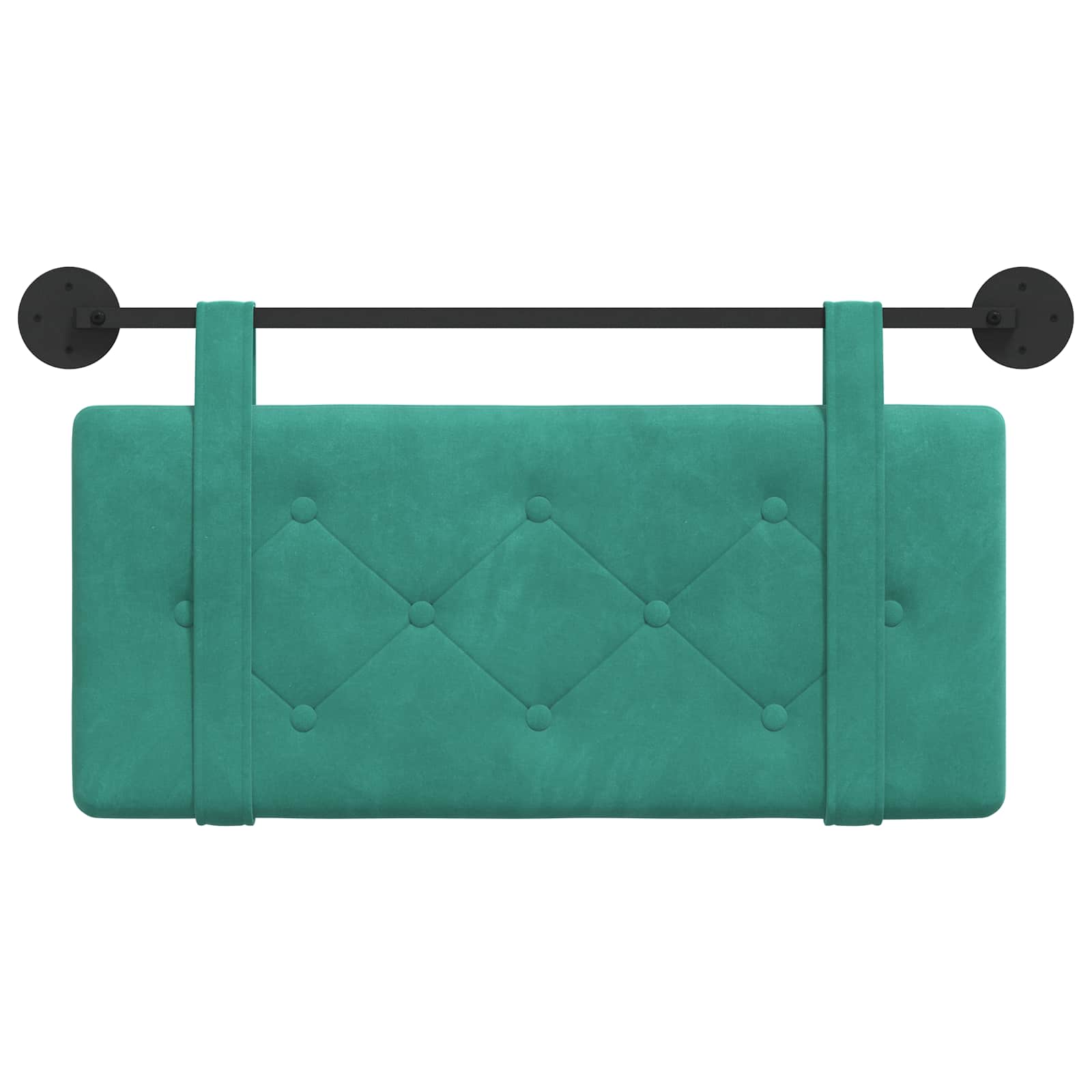 Hangend Hoofdeinde Turquoise 90 x 55 x 5 cm Fluweel