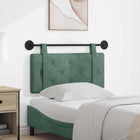 Hoofdbord 90x55 cm fluweel zeegroen wandmontage