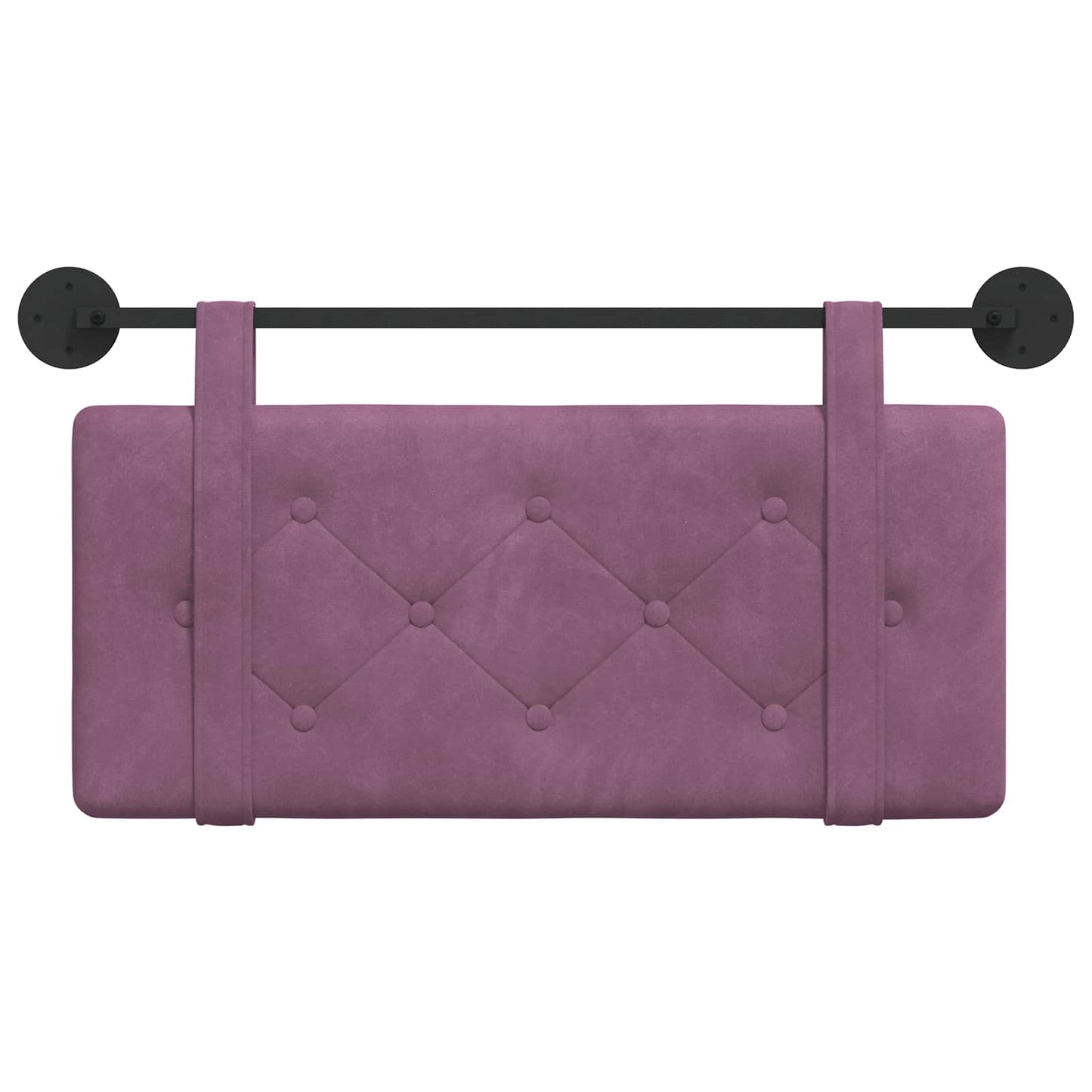 Hangend Hoofdeinde Wandgemonteerd Paars 90 x 55 x 5 cm Fluweel