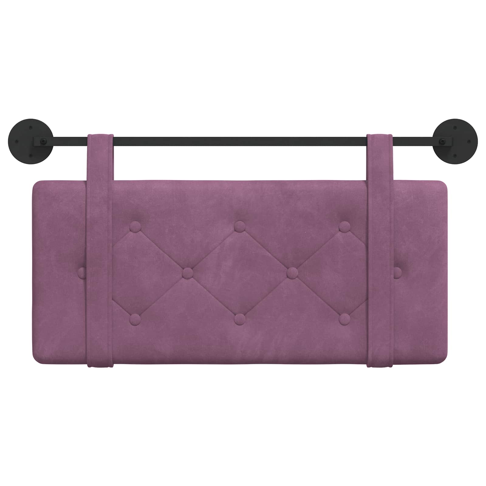 Hangend Hoofdeinde Wandgemonteerd Paars 90 x 55 x 5 cm Fluweel