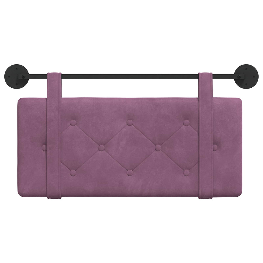 Hangend Hoofdeinde Wandgemonteerd Paars 90 x 55 x 5 cm Fluweel