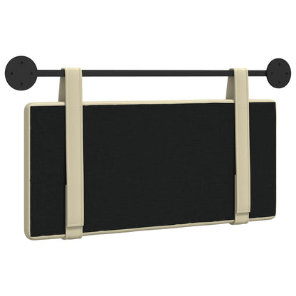 Hangend Hoofdeinde Wandgemonteerd Crème 80 cm Nep Leer