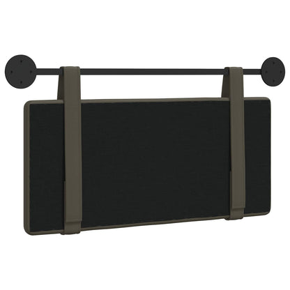 Hangend Hoofdeinde Wandgemonteerd Grijs 90 x 55 x 5 cm Nep Leer