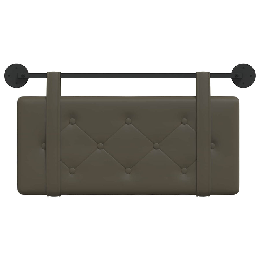 Hangend Hoofdeinde Wandgemonteerd Grijs 90 x 55 x 5 cm Nep Leer