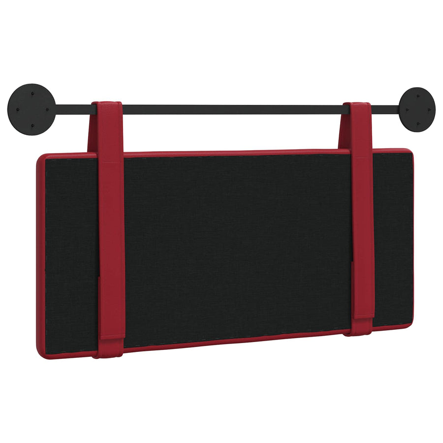 Hangend Hoofdeinde Wandgemonteerd Wijnrood 80 cm Nep Leer