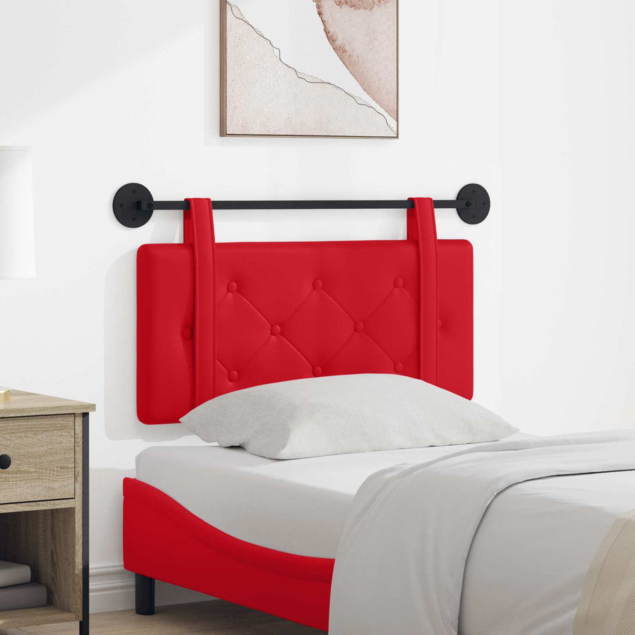 Hangend Hoofdeinde Wandgemonteerd Rood 80 cm Nep Leer