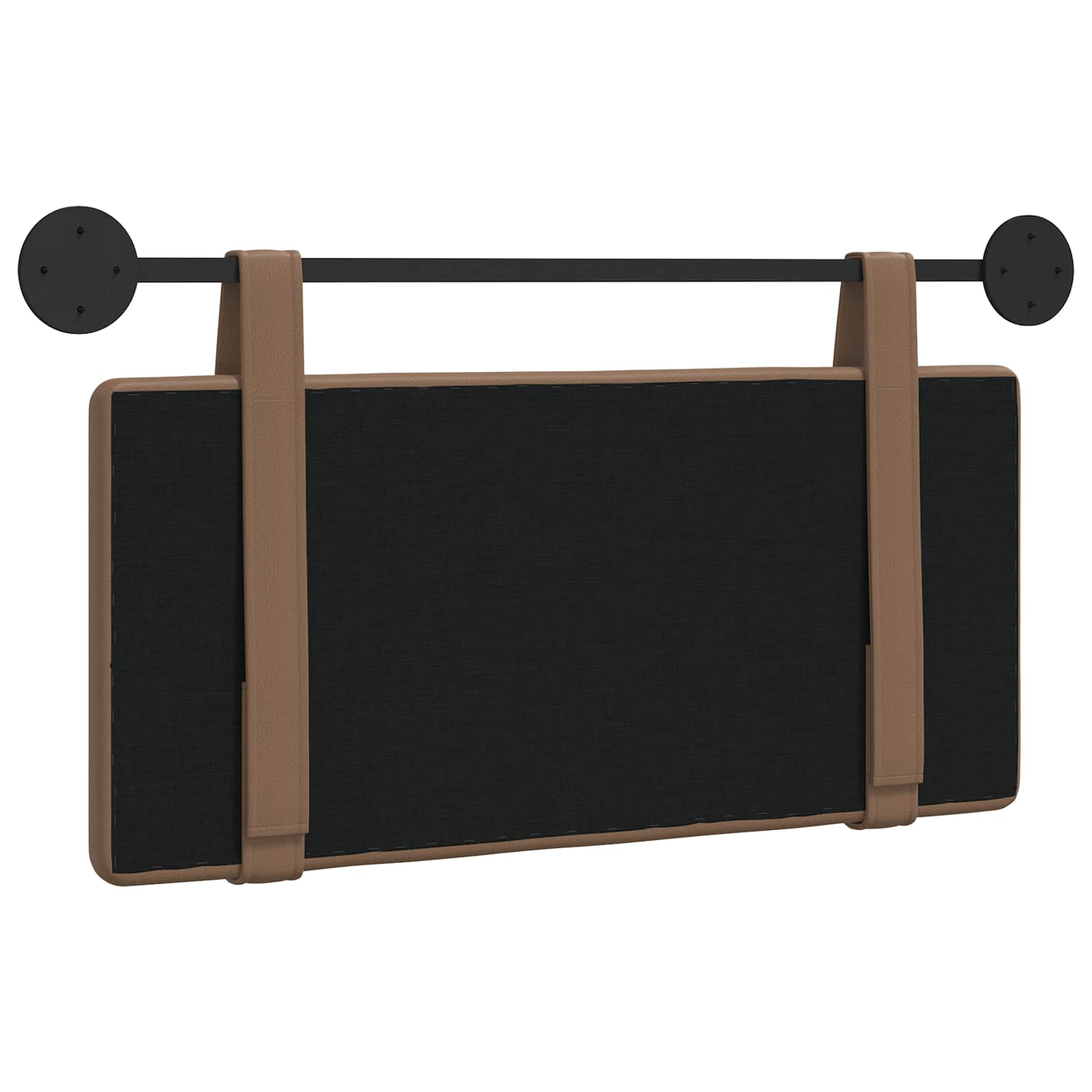 Hangend Hoofdeinde Wandgemonteerd Cappuccino 80 cm Nep Leer