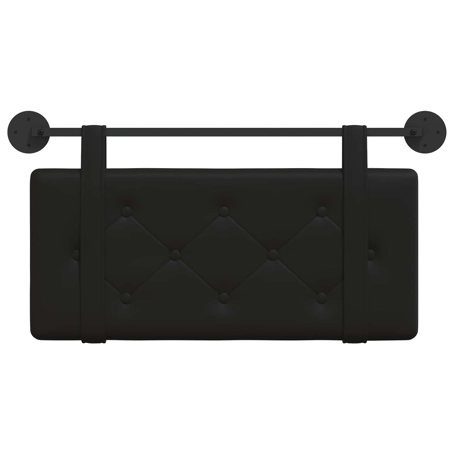 Hangend Hoofdeinde Wandgemonteerd Zwart 80 cm Nep Leer