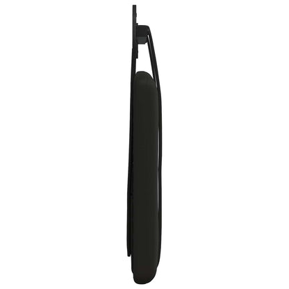 Hangend Hoofdeinde Wandgemonteerd Zwart 80 cm Nep Leer
