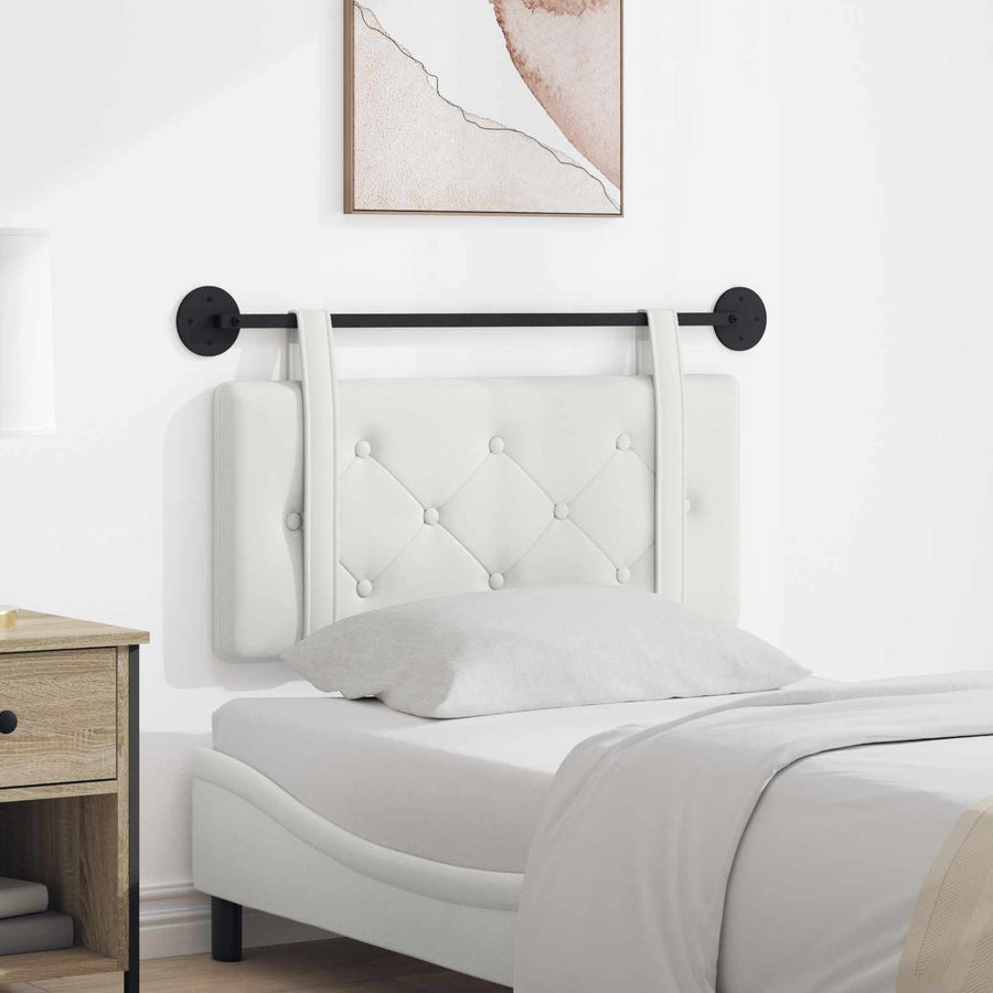 Hangend Hoofdeinde Wandgemonteerd Wit 80 cm Nep Leer