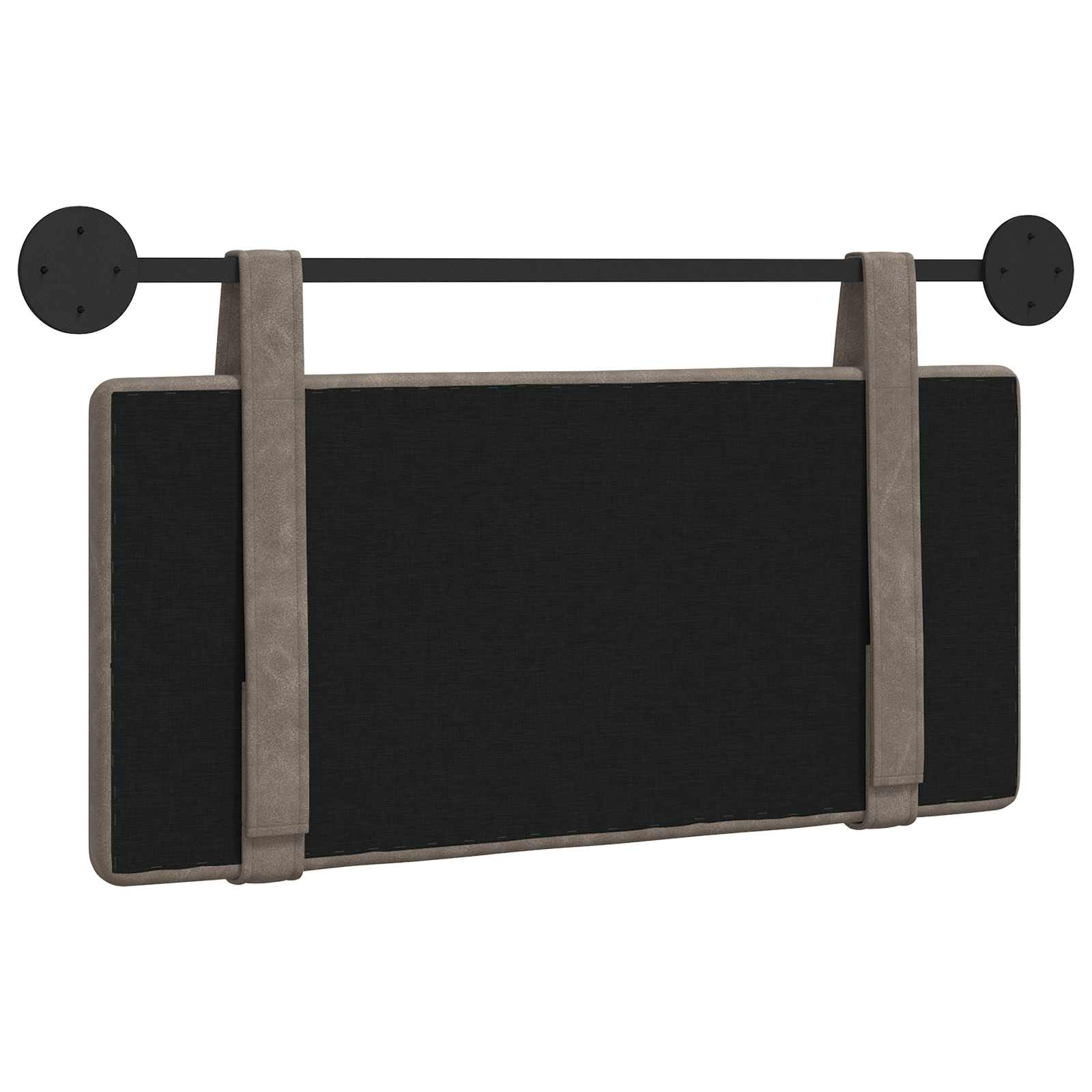 Hangend Hoofdeinde Wandgemonteerd Grijs 80 cm Antiek PU