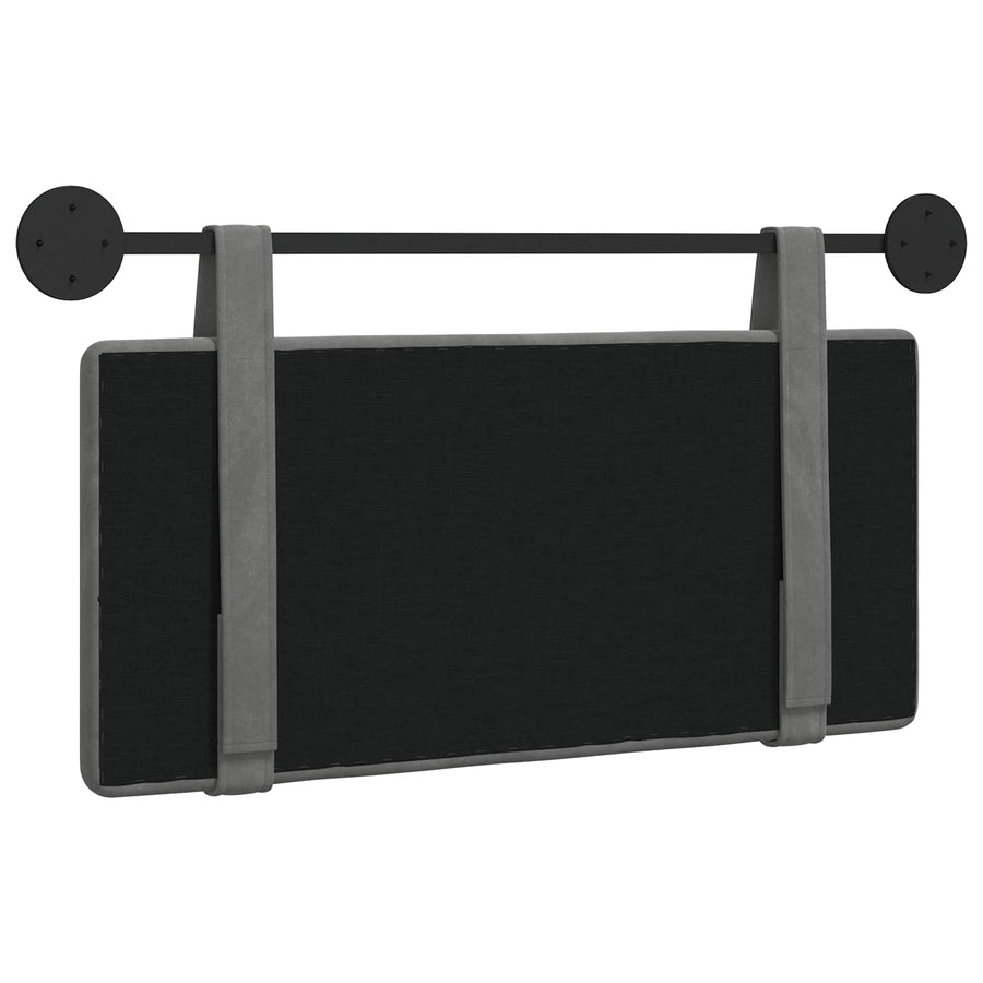 Hangend Hoofdeinde Donkergrijs 100 x 55 x 5 cm Fluweel