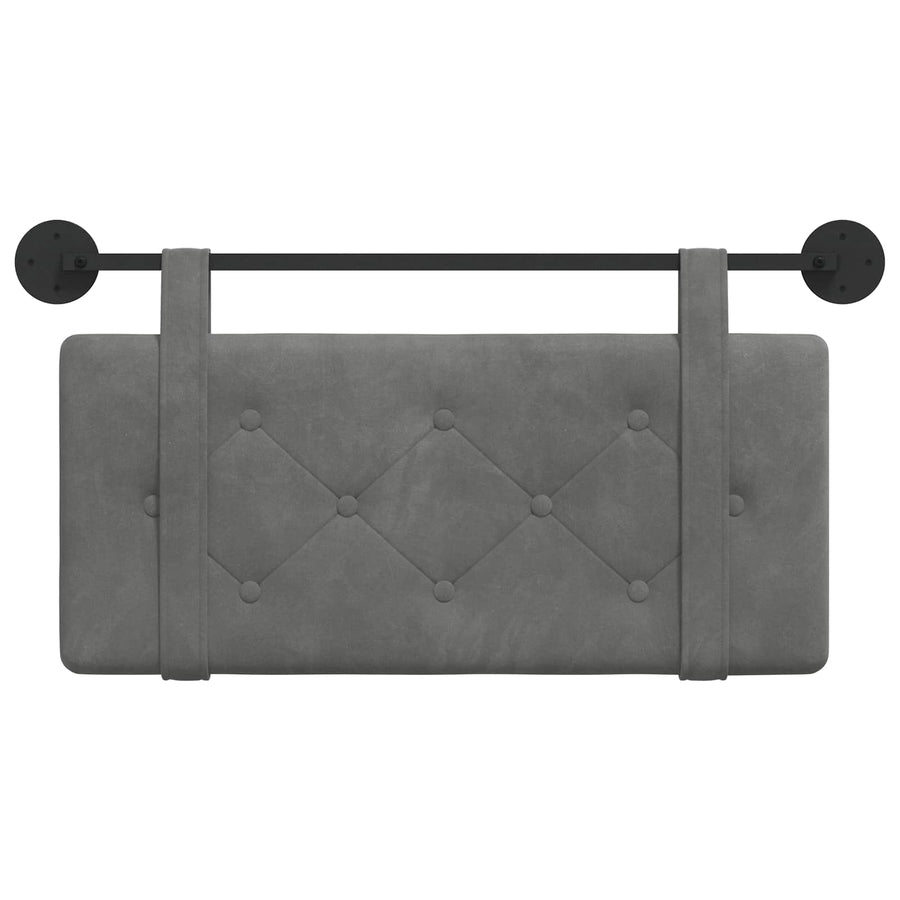 Hangend Hoofdeinde Donkergrijs 100 x 55 x 5 cm Fluweel