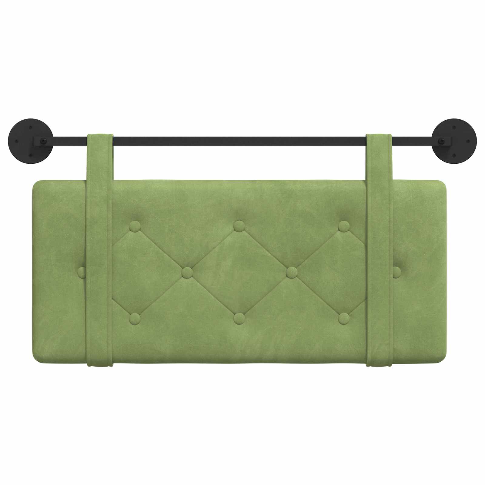 Hangend Hoofdeinde Lichtgroen 100 x 55 x 5 cm Fluweel