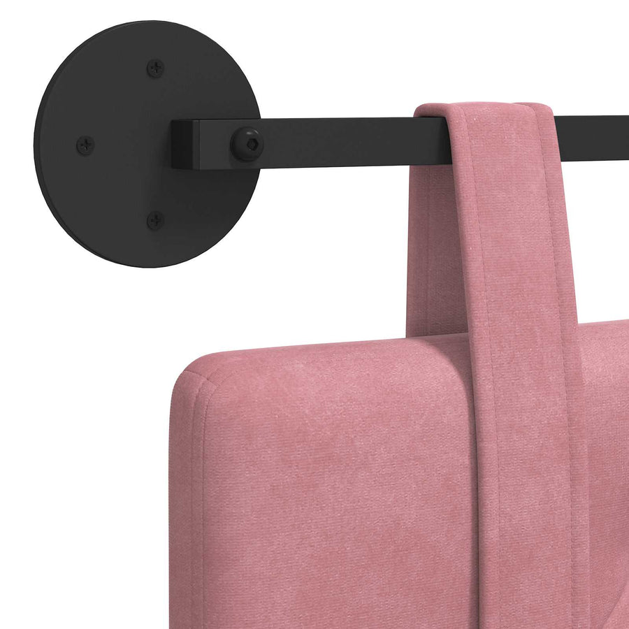 Hangend Hoofdeinde Wandgemonteerd Roze 100 x 55 x 5 cm Fluweel