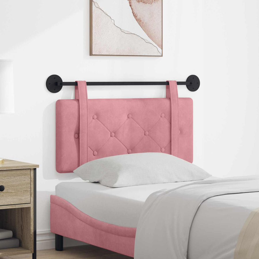 Hangend Hoofdeinde Wandgemonteerd Roze 100 x 55 x 5 cm Fluweel