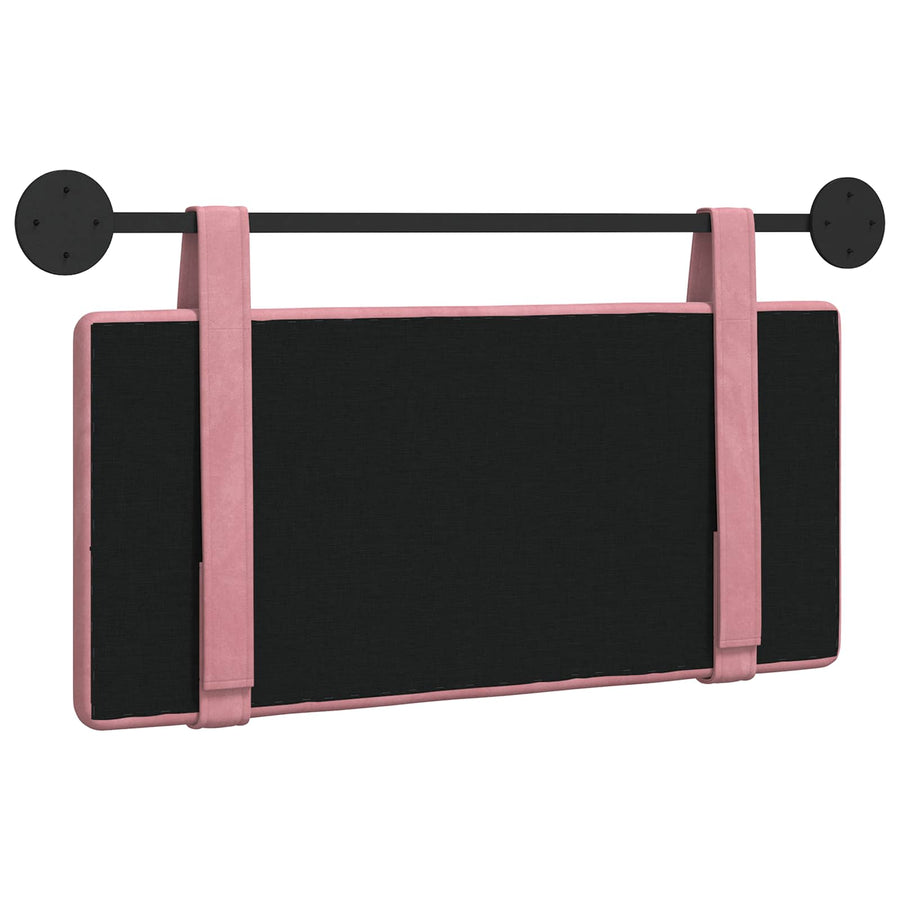 Hangend Hoofdeinde Wandgemonteerd Roze 100 x 55 x 5 cm Fluweel