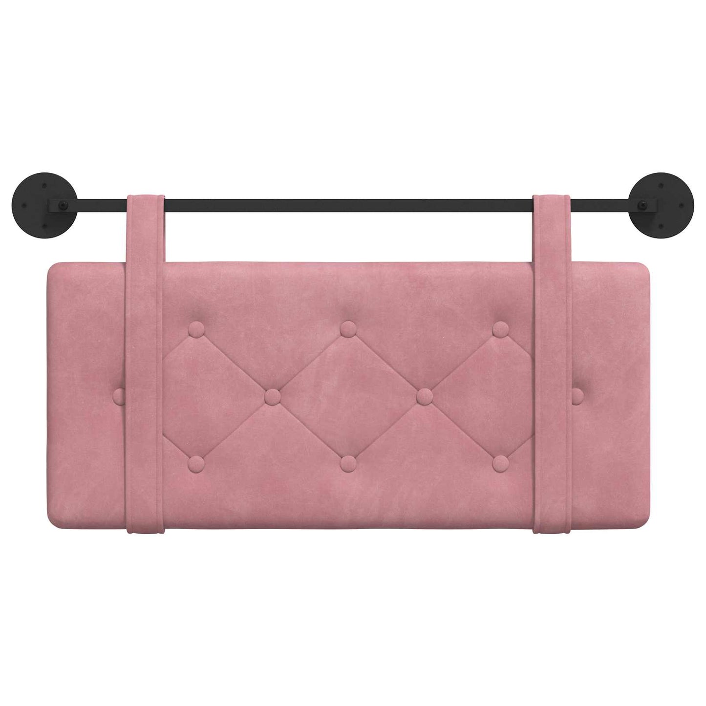 Hangend Hoofdeinde Wandgemonteerd Roze 100 x 55 x 5 cm Fluweel