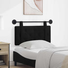 Hoofdeinde wandmontage 100x55x5 cm zwart fluweel