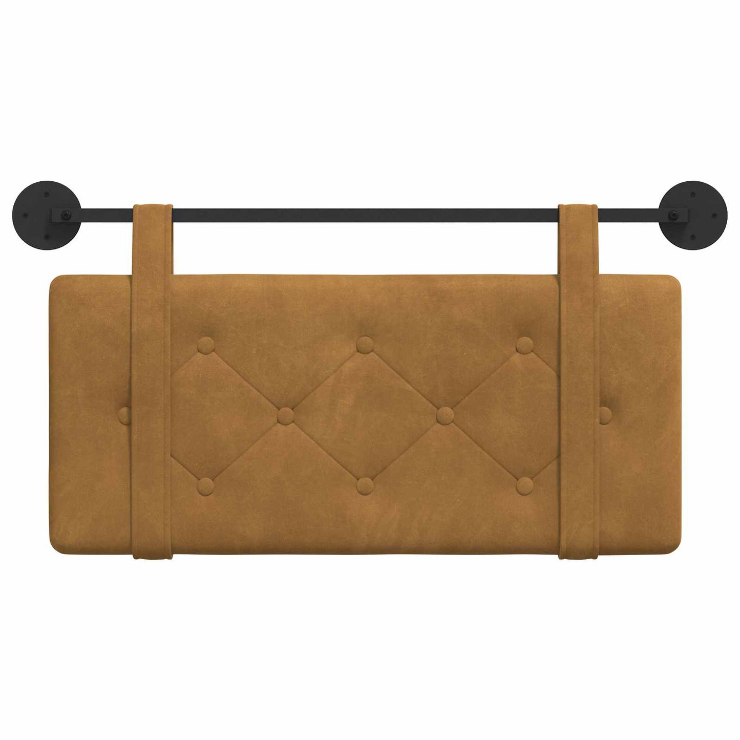 Hangend Hoofdeinde Wandgemonteerd Bruin 100 x 55 x 5 cm Fluweel