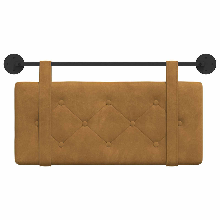Hangend Hoofdeinde Wandgemonteerd Bruin 100 x 55 x 5 cm Fluweel