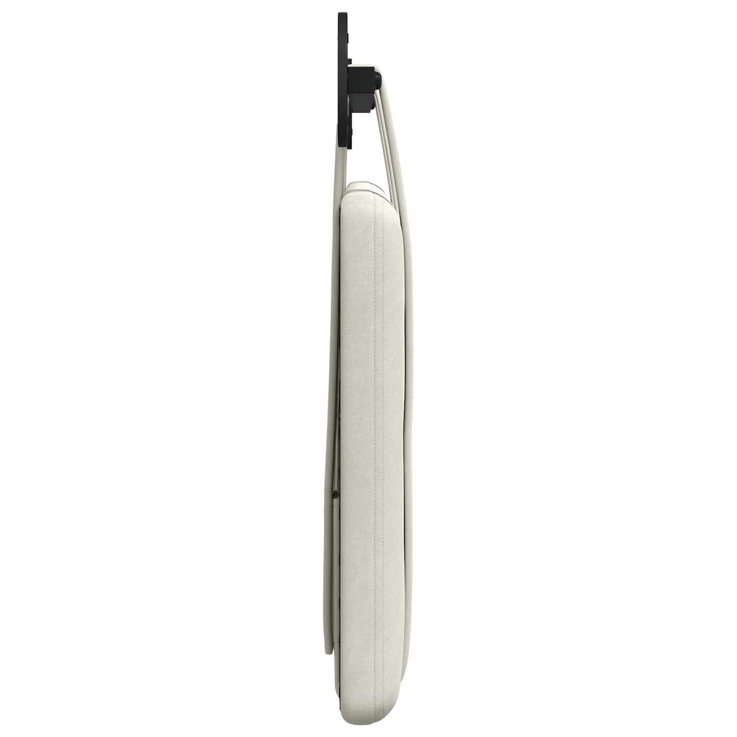 Hangend Hoofdeinde Wandgemonteerd Crème 100 x 55 x 5 cm Fluweel