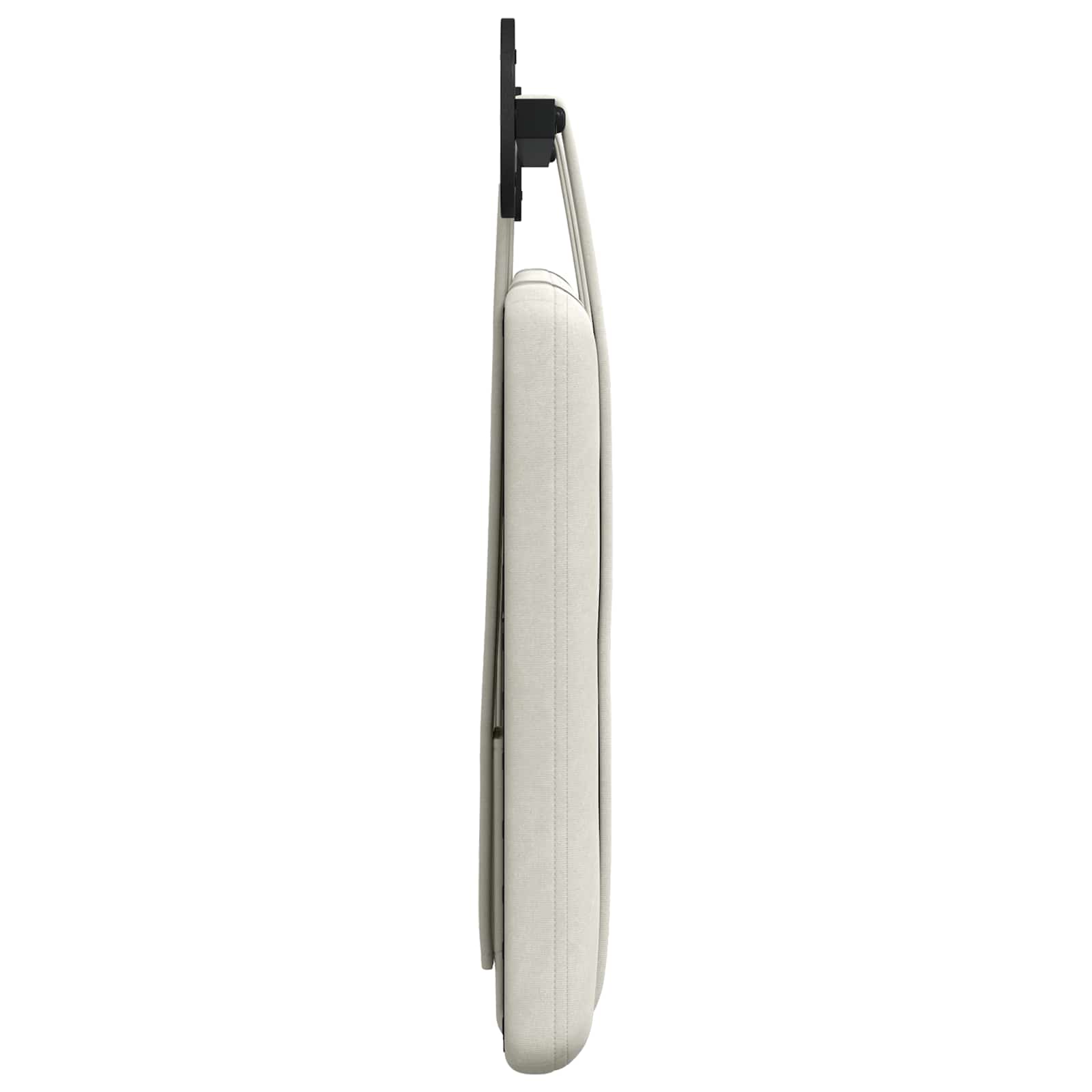 Hangend Hoofdeinde Wandgemonteerd Crème 100 x 55 x 5 cm Fluweel