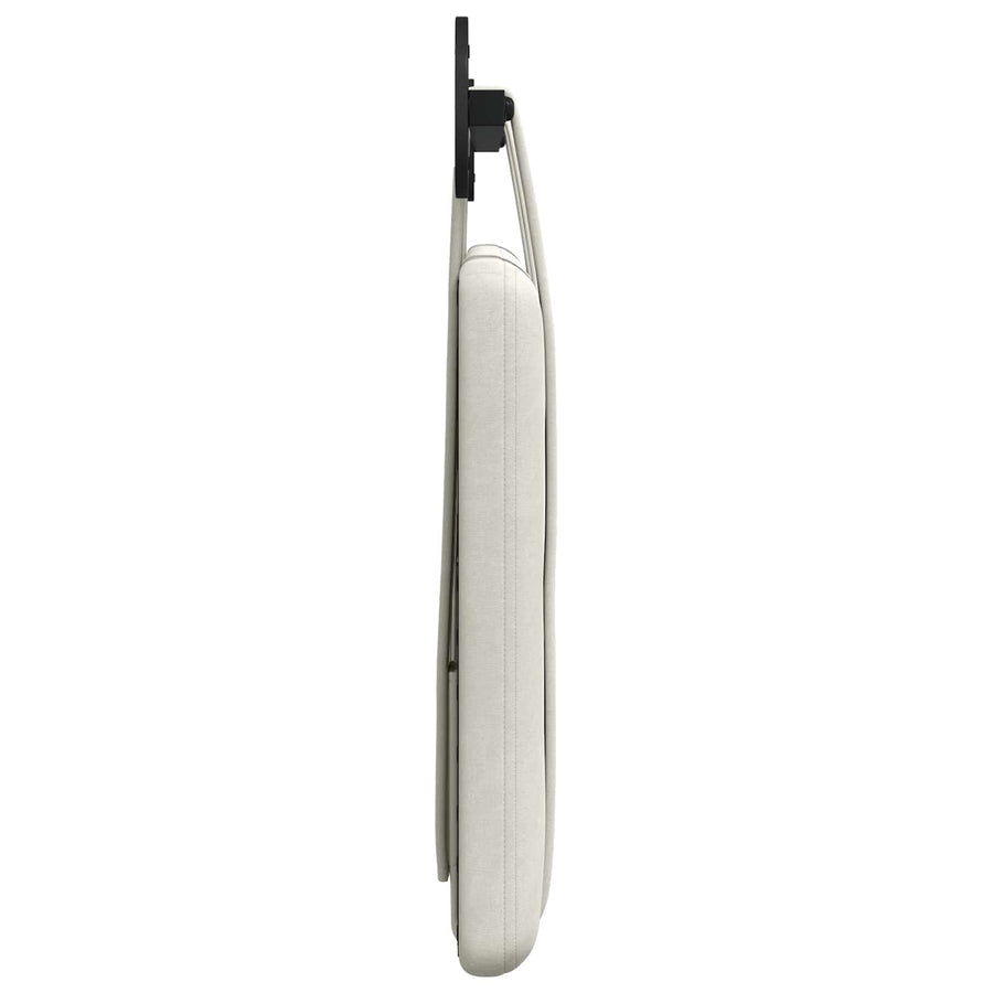 Hangend Hoofdeinde Wandgemonteerd Crème 100 x 55 x 5 cm Fluweel