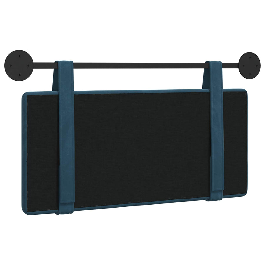 Hangend Hoofdeinde Wandgemonteerd Blauw 100 x 55 x 5 cm Fluweel