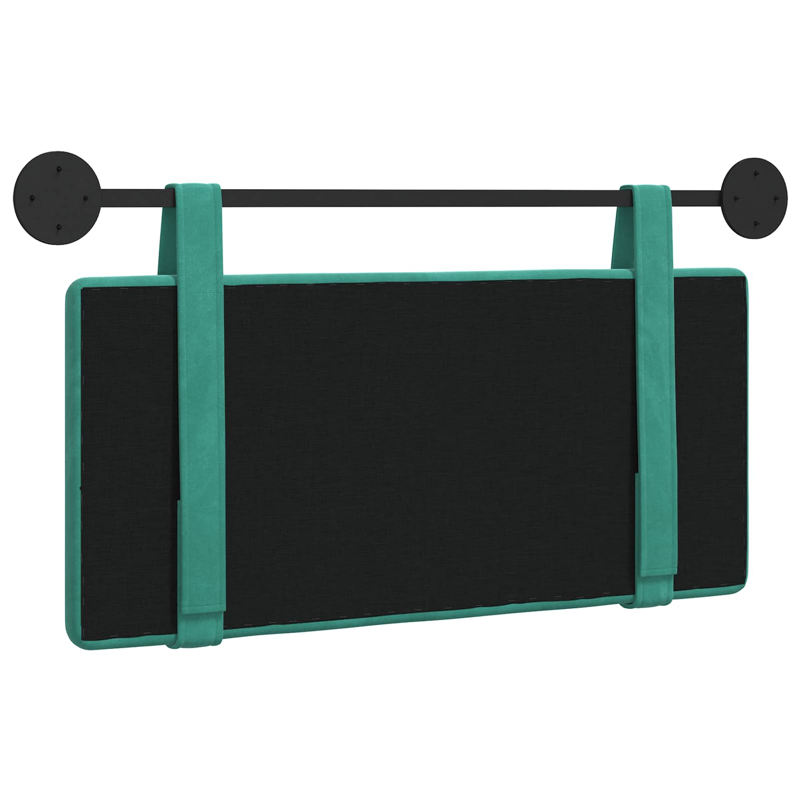 Hangend Hoofdeinde Turquoise 100 x 55 x 5 cm Fluweel