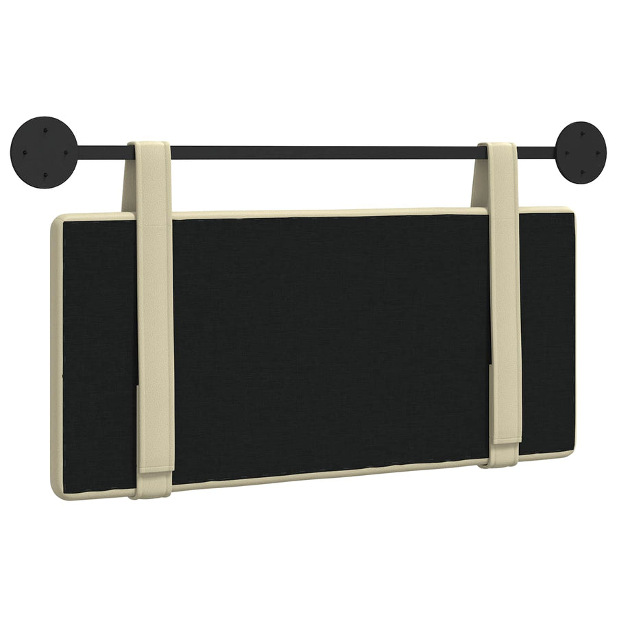 Hangend Hoofdeinde Wandgemonteerd Crème 90 cm Nep Leer