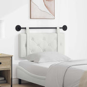 Hoofdeinde 90 cm wit wandmontage nep leer