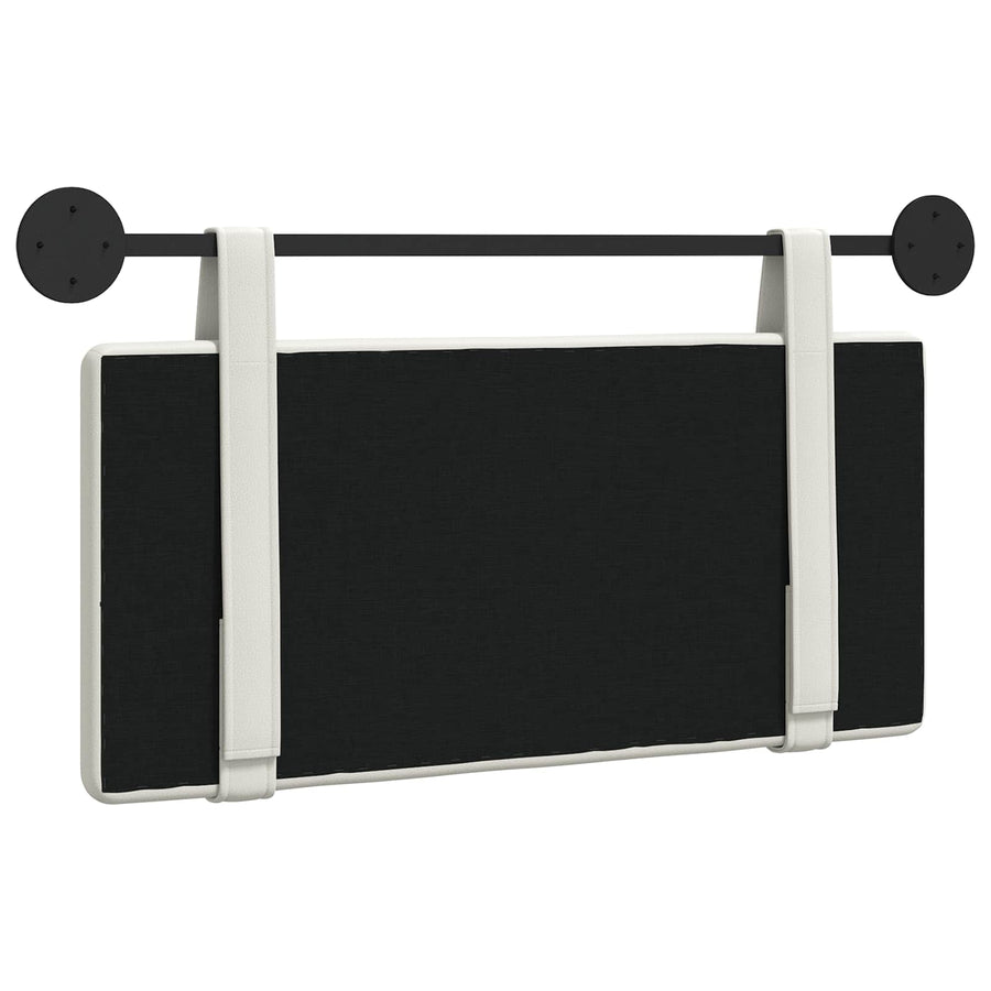 Hangend Hoofdeinde Wandgemonteerd Wit 90 cm Nep Leer
