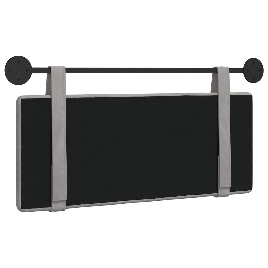 Hangend Hoofdeinde Lichtgrijs 110 x 55 x 5 cm Fluweel