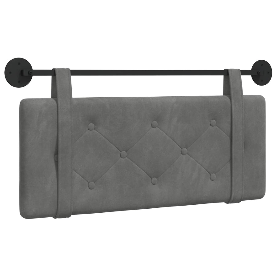 Hangend Hoofdeinde Donkergrijs 110 x 55 x 5 cm Fluweel