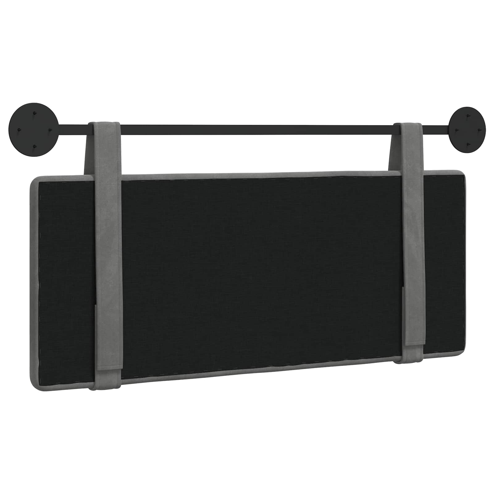 Hangend Hoofdeinde Donkergrijs 110 x 55 x 5 cm Fluweel