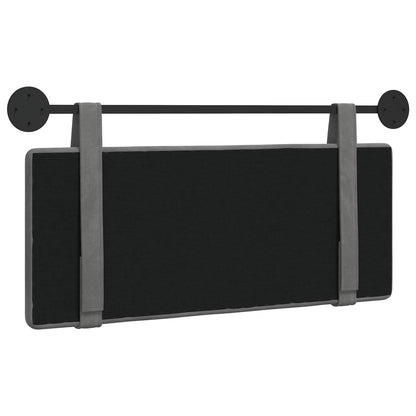 Hangend Hoofdeinde Donkergrijs 110 x 55 x 5 cm Fluweel