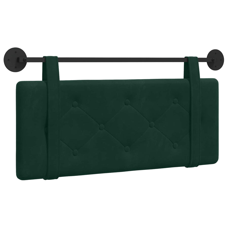 Hangend Hoofdeinde Donkergroen 110 x 55 x 5 cm Fluweel