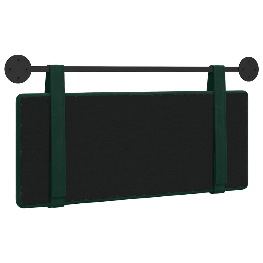 Hangend Hoofdeinde Donkergroen 110 x 55 x 5 cm Fluweel