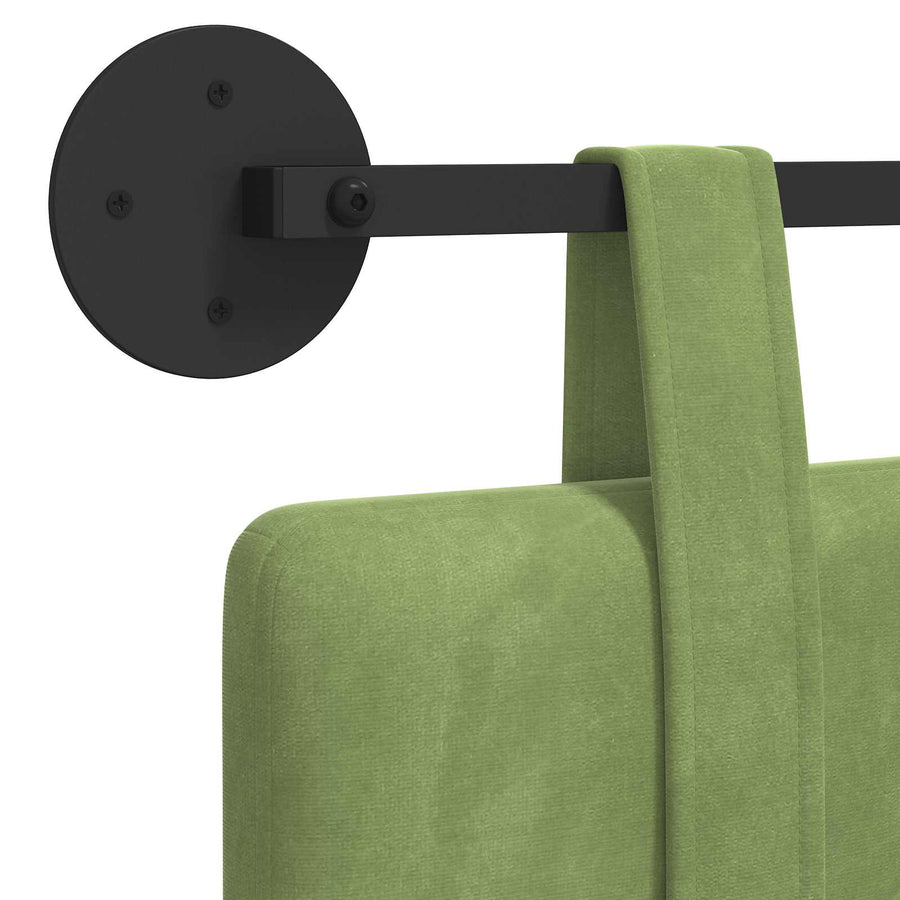 Hangend Hoofdeinde Lichtgroen 110 x 55 x 5 cm Fluweel