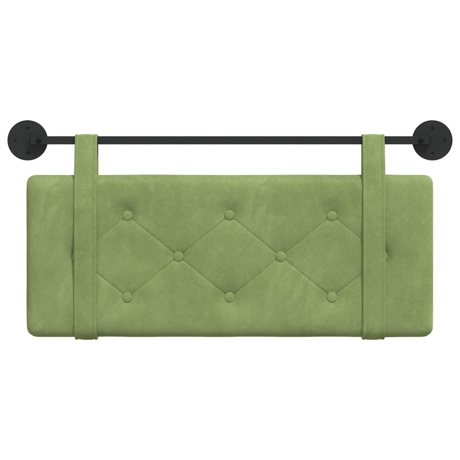 Hangend Hoofdeinde Lichtgroen 110 x 55 x 5 cm Fluweel