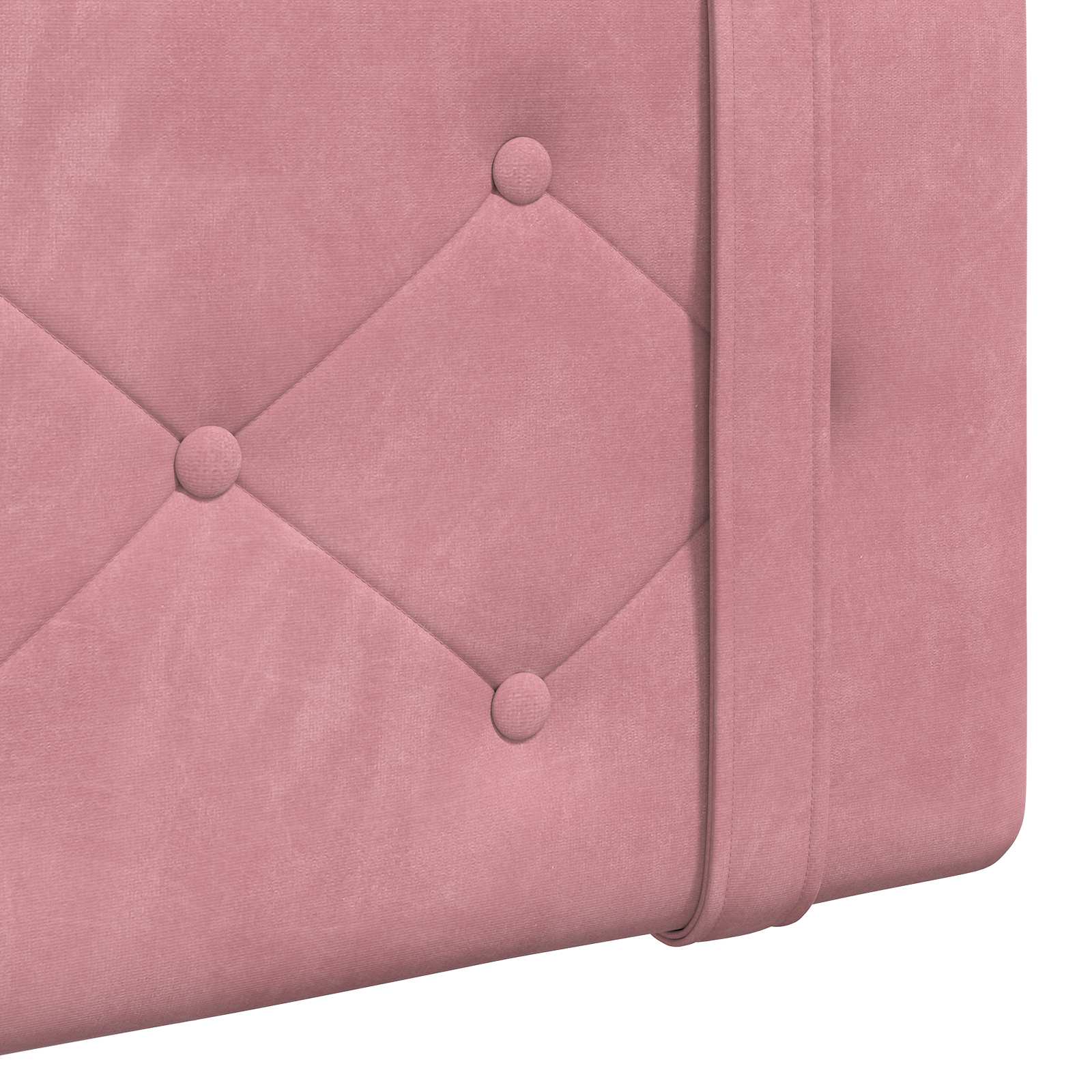 Hangend Hoofdeinde Wandgemonteerd Roze 110 x 55 x 5 cm Fluweel