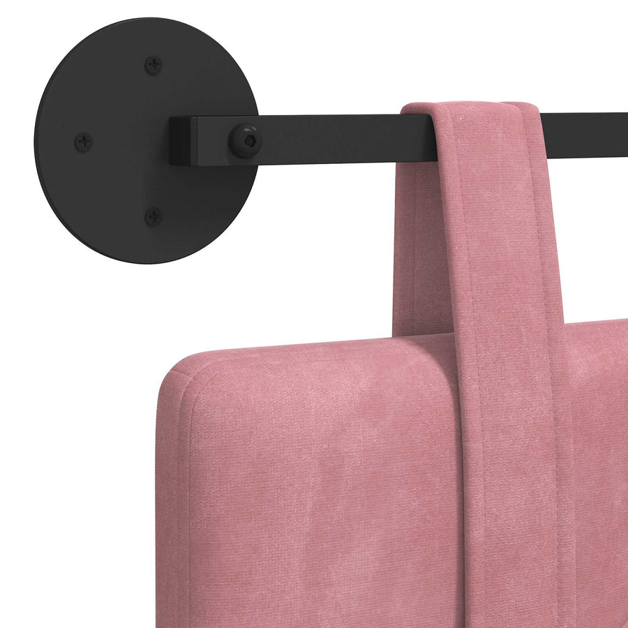 Hangend Hoofdeinde Wandgemonteerd Roze 110 x 55 x 5 cm Fluweel