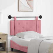 Hoofdeinde wandmontage roze fluweel 110x55x5 cm